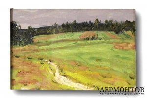 Картина Дубовской Н.Н. Дорога в поле. 1903 год.