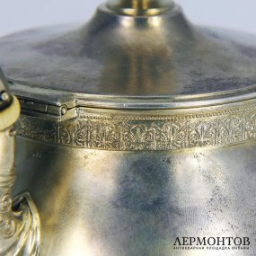 Кофейный набор: кофейник с сахарницей. Серебро 84. Российская империя
