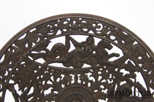 Тарелка Нептун и Наяды. Чугун. Россия, Касли, 1896 год.