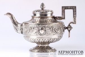 Чайник Touron. Серебро 950. Франция