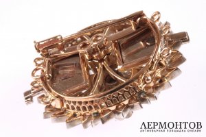 Брошь с бриллиантами 4,15 к. Золото 585 пробы.