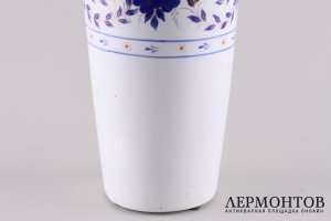 Ваза Синие цветы. Фарфор, кобальт. СССР, Кировский фаянсовый завод, 1927-35