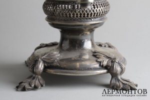 Самовар Цветы. Александр Кач. Мельхиор, кость. Российская империя, XIX в.