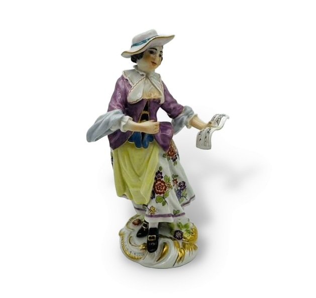 Статуэтка «Певица». Фарфор, роспись, Meissen, Германия, 1-я половина 20 века