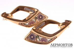 Серьги Graziella. Золото 585. Италия