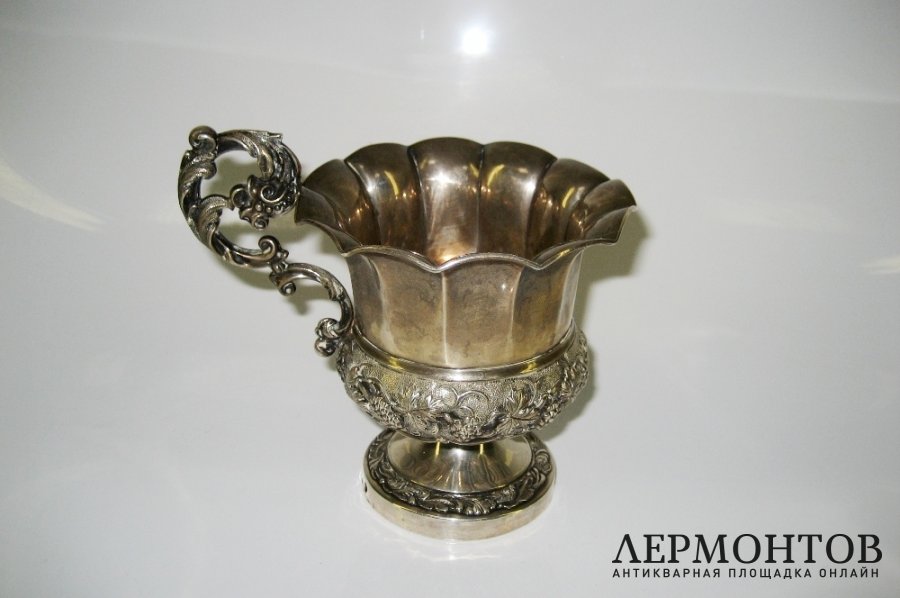 Кружка. Серебро 950 пробы. Франция, XIX век. 