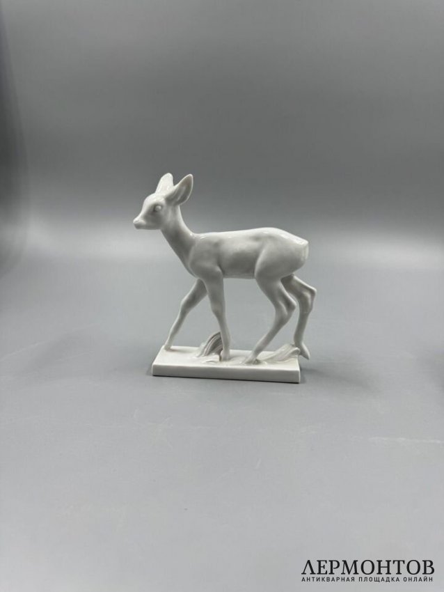 Статуэтка «Оленёнок». Фарфор, Meissen, Германия, 20 век