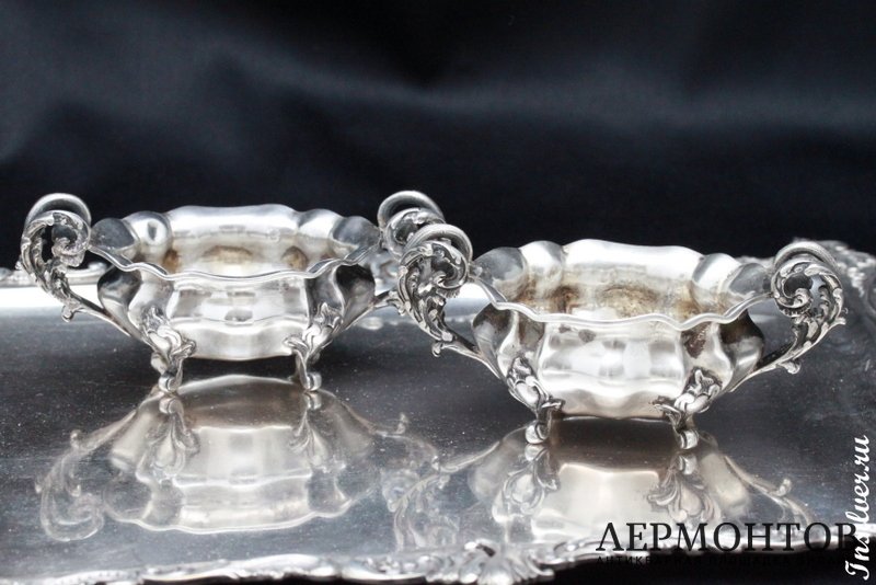 Две солонки Edmond Tetard. Серебро 950. Франция