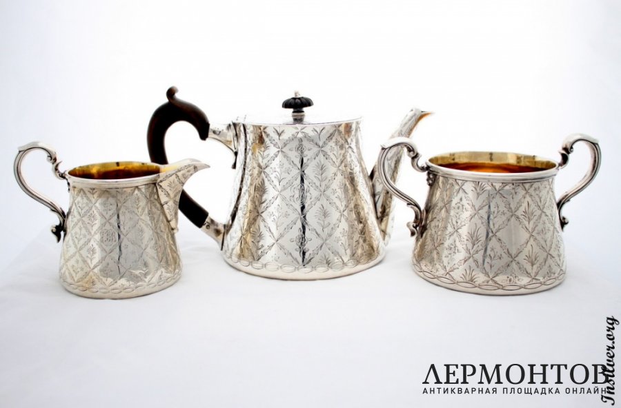 Чайный сервиз. Серебро 925. Англия