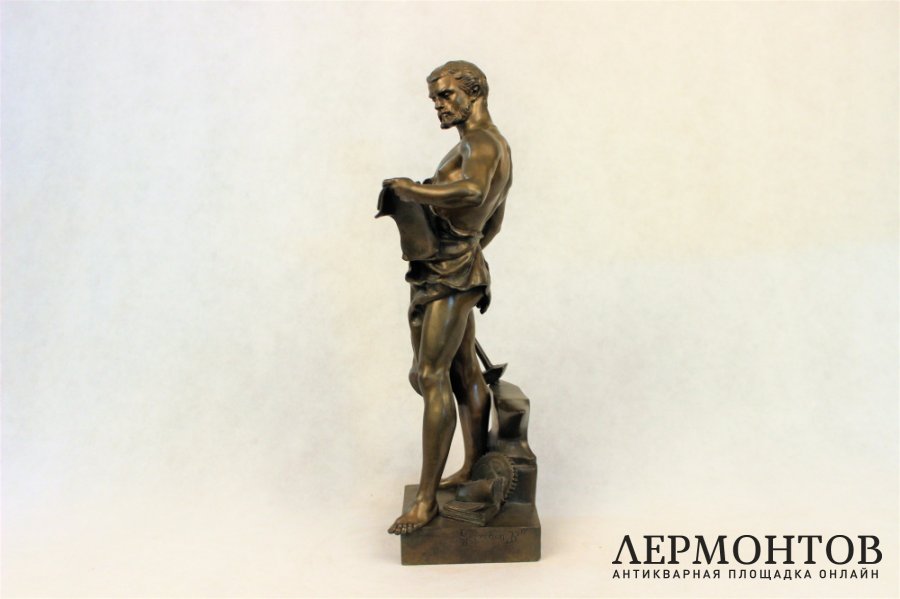 Скульптура. Кузнец. Бронза. Jean-Baptiste Germain. Франция.