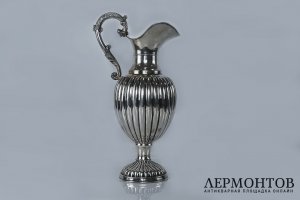 Кувшин. Серебро 800 пробы. Европа, XIX век.