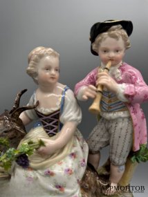 Статуэтка «Аллегория осени». Фарфор, роспись, Meissen, Германия, 2-я половина 19 века