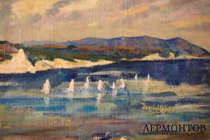 Картина. Коктебель. Худ. Амосова-Бунак Ольга Федоровна. Холст, масло. 