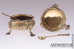 Набор солонок 1762 год. Серебро 925. Англия