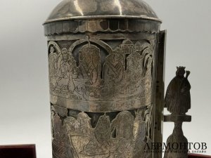 Иудаика Мегилат Эстер свиток. Серебро 925 пробы.