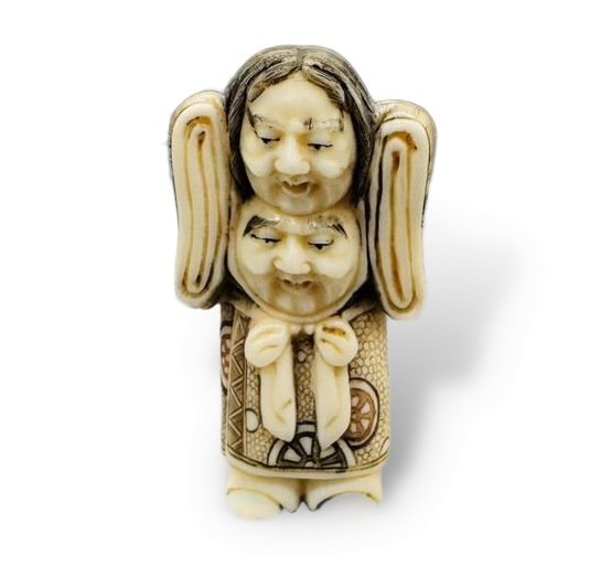 Нэцкэ. Кость, резьба, Япония, 19 век