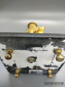 Подсвечник «Медведи». Бронза, золочение, мрамор, Россия, 19 век