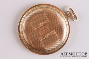 Часы карманые женские Longines. Золото 585. Швейцария, начало ХХ века. 