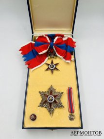 Орден «Звезда мира» в коробке. Серебро, эмаль, бронза, золочение