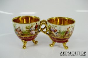 Кофейный набор. Фарфор. Австрия, XIX век.