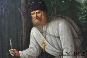Икона Святой Серафим Саровский. Россия, начало XX века. Дерево, масло.