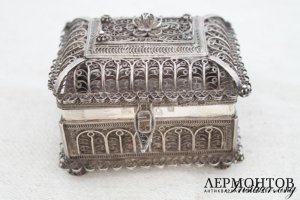 Шкатулка. Серебро 88. 1835 год. Россия