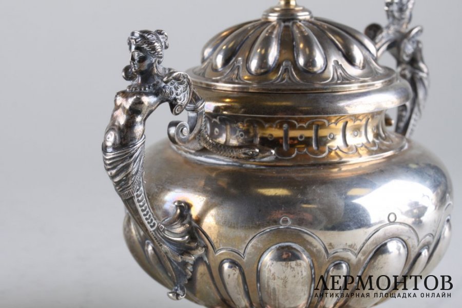 Сервиз чайно-кофейный. Серебро 800 пробы. Германия,Eduard Foehr, 1835-1904 гг. 