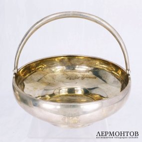 Кофейный набор 3 предмета. Грачев. Серебро 84 пробы. Российская империя