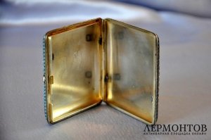 Портсигар. Густав Клингерт. Серебро 84. Российская империя