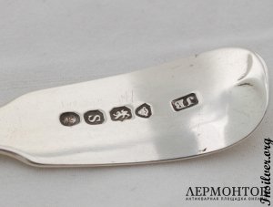 Ложка для сахарной пудры. 1833 год . Серебро 925. Англия
