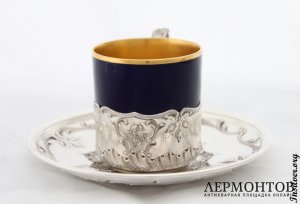 Кофейный сервиз. Серебро 950. Франция