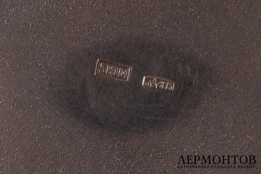 Кофейная пара. Серебро 875 пробы. СССР, завод Московский ювелир, 50-60-е гг. 20 в.