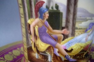 Чайная пара. Фарфор, ручная роспись, золочение. Европа, начало XIX века.