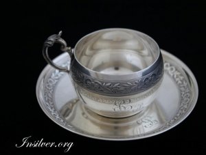 Кофейная пара. Серебро 950. Франция