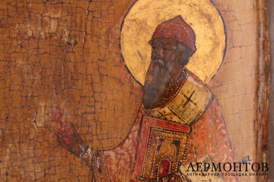 Икона. Святой Спиридон Тримифунтский. Россия, конец XVIII - нач. XIX вв.