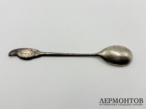 Ложка Богатырь. Россия, нач. 20 века. Серебро 84 пробы.