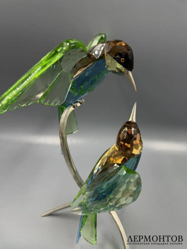 Скульптура «Пчелоеды» из коллекции «Crystal Paradise». Кристаллы, металл, Swarovski, дизайнер Heinz Tabertshofer, Австрия