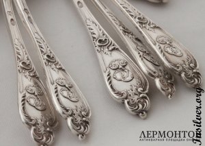 Столовый сервиз Radke. Серебро 84. Российская империя