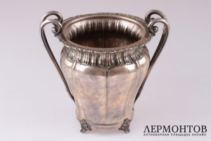 Ведро для льда, бутылки. Серебро 800. Франция