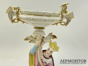 Статуэтка Восточная красавица. Россия, частный завод, 19 век. Фарфор, роспись.