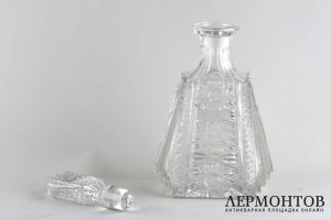 Графин. Хрусталь, резьба. Европа, до 1940-х гг.