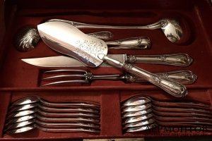 Столовый сервиз на 12 персон H. Thomas. Серебро 950 пробы. Франция