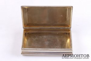 Шкатулка  Risler et Carre. Серебро 950 пробы, золочение. Франция
