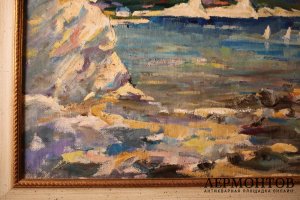Картина. Коктебель. Худ. Амосова-Бунак Ольга Федоровна. Холст, масло. 