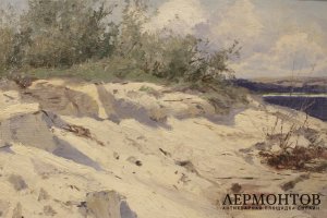 Картина. Крыжицкий К.Я. Песчаный берег. 1900-е.