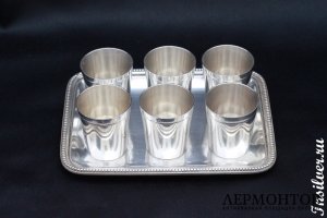 Набор для ликера Puiforcat. Серебро 950. Франция