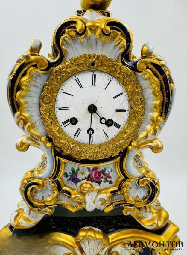 Каминные часы с фигурой путти. Japy Frères, Франция, 1880–1890 годы