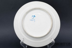 Тарелка С Петушком. СССР, ГФЗ, Н. Сверчков, 1923 г. Фарфор, роспись. Экспертиза.