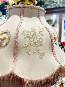 Настольная лампа с амурами. Фарфор, бронза, Франция, конец 19 — начало 20 века