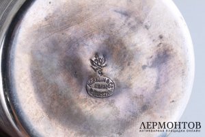 Кофеварка. Варшава. Мельхиор, посеребрение, Российская империя.